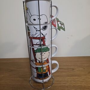Peanuts Christmas Stacking Mugs Set